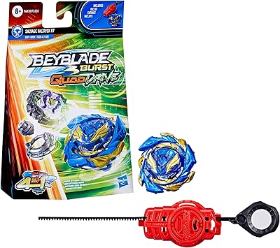 Spinning game Beyblade Burst Quad -Drive Salvage Valtrek V7 for beginners - Attacking/Endurance combat game with launcher, toy for children.. DIAYTAR NIGERIA: Where thousands of products meet affordable prices and reliable 5-8 day delivery.