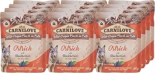 Carnilove ostrich with raspberries for adult dogs (sachets of damp food) 12 x 300 grams.. DIAYTAR NIGERIA delivers satisfaction with every purchase through our affordable and reliable service.
