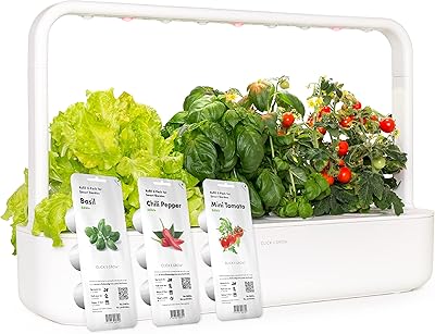 Grow Smart Greens Click & Grow Smart Garden, 9 interior garden pieces (includes 3 baby tomatoes, 3 basil plants and 3 chili plants), white.. Say goodbye to limited options and long shipping times. DIAYTAR Nigeria delivers variety, quality, and affordability straight to your door.