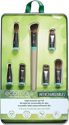 Set of interchangeable makeup brushes Eco Tools Ikit with bag, comprising 7 brushes.. DIAYTAR NIGERIA: Your affordable marketplace with reliable 5-8 day shipping across Nigeria.