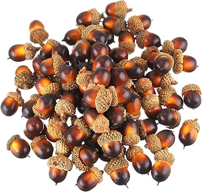 Bangda 60 pieces of realistic artificial acorns with mini simulation glans cover for crafts, wedding, interior decoration (color A).. DIAYTAR NIGERIA: Where affordability and variety come together with nationwide 5-8 day delivery.