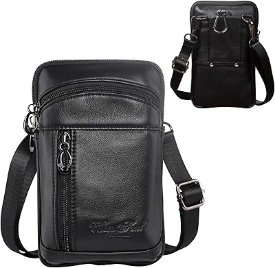 Leather strap bags for men, small shoulder bags, vertical banana bag for mobile phone with carabiner and belt passing.. Transform how you shop with DIAYTAR NIGERIA's vast selection and budget-friendly delivery options.