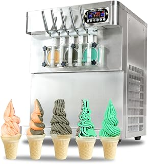 Soft -free 5 flavors, upper refrigerated reservoirs for icy yogurt tanks.. DIAYTAR NIGERIA: Putting quality products within reach of every Nigerian through our affordable marketplace.