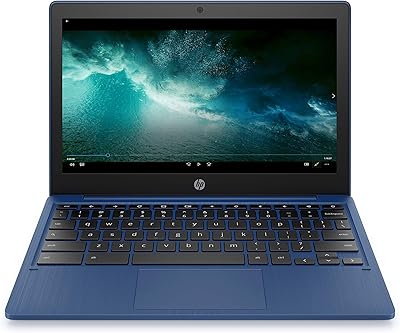 Laptop HP Chromebook 11 inch - Mediatek - MT8183 - 4 GB of RAM - 32 GB of EMMC memory - 11.6 inch HD screen - with OS chrome - (11a -na0030nr, 2020 model, Indigo blue).. Shop smart, shop DIAYTAR — Nigeria’s trusted e-commerce site.
