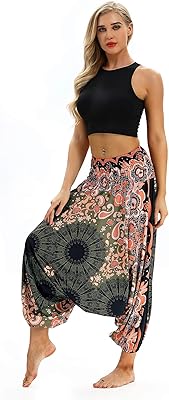 Ample high -waisted yoga pants for women, Boho Aladdin sports pants.. DIAYTAR NIGERIA combines affordability with convenience, delivering your purchases within 5-8 days.