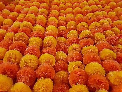Handcrafted decoration Kit De Garland of Light and Dark Orange Artificial Workshops of 1.5 m For Wedding Festival Puja Diwali Mehndi Puja House Decoration 10 Pieces.. DIAYTAR NIGERIA: Making online shopping accessible with affordable prices and nationwide delivery service.