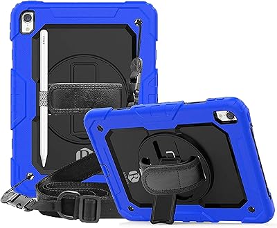 Apple iPad Pro 10.5 / iPad Air 3 RMSON Sustainable protection against shocks and falls with 360 degree rotary crutch / Cover for shoulder (blue).. DIAYTAR NIGERIA: Redefining e-commerce with affordable prices and reliable nationwide shipping.