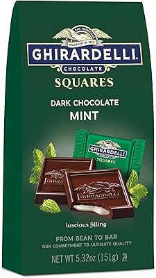 Chocolate squares filled with mint and dark chocolate, 150.8 g (package of 6).. The smarter way to shop online in Nigeria is through DIAYTAR Nigeria.