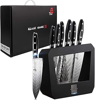 Tooo knives set - 7 -room kitchen knives set with wooden blocks - Comfortable handle G10 Full tang - Blackhawk S series with gift box.. Your shopping dreams realized through DIAYTAR NIGERIA's affordable platform with reliable delivery times.