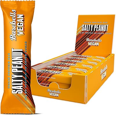 Barebells vegan bar with high protein and low content in salt peanut carbohydrates, 12 x 55 g (1.94 oz) of sugar -free protein bar with 15 g of protein.. DIAYTAR NIGERIA delivers affordability and convenience to your doorstep within 8 days of purchase.