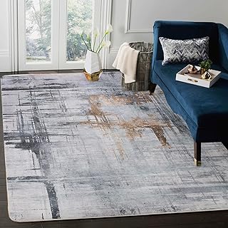 Calor Rugs MORDERN, Soft abstract floor mat for living room/bedroom/dining room, medium -sized floor mat (1.2 x 1.5 m, gray/green).. Order now, relax later — DIAYTAR Nigeria ships in 5 to 8 days.