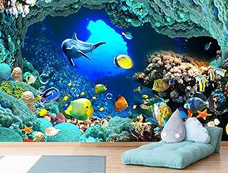 Rihi Undersaa World Ocean Fish wallpaper, wall decoration for living room, bedroom, dining room (non -sticker).. DIAYTAR NIGERIA: Making online shopping accessible with affordable prices and nationwide delivery service.