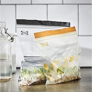 50 IKEA (ISTAD) - gray - Ziplock - sandwich bags for freezer - 25 x 1.2l + 25 x.2.5l ..... Discover a new way to shop with DIAYTAR NIGERIA's comprehensive marketplace and quick delivery options.