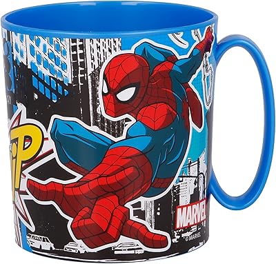 Store Micro Mug 350 ml with Spiderman Streets Multicolor.. DIAYTAR NIGERIA combines affordability, variety, and convenience with nationwide delivery services.