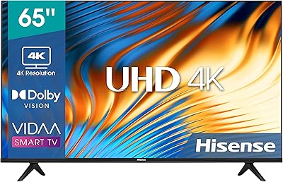 HISENSE 4K UHD HDR 4K UHD HDR TV, black model, black color, 65E6H model.. DIAYTAR NIGERIA delivers what you want at prices you'll love, all within 5-8 days nationwide.