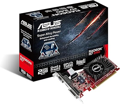 ASUS RADEON R7 240 2 GB DDR3 graphics card with low profile for the best HTPC version.. DIAYTAR NIGERIA provides endless shopping possibilities with affordable prices and prompt delivery service.
