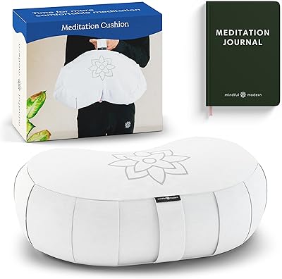 Modern large crescent meditation pillow - Half -moon pillow for yoga support for better posture - pillow filled with buckwheat with removable cover and transport handle.. Shop confidently on DIAYTAR Nigeria — everything you need, delivered quickly.