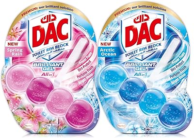 Bloc of brilliant duck gel toilet, for a long -term freshness and shine, spring rain + polar ocean, lot of 2, 2 x 42 g.. DIAYTAR NIGERIA stands as your affordable shopping ally with nationwide delivery in just 5-8 days.