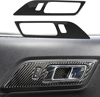 Handle interior door handle in carbon fiber Sycos auto parts compatible with Ford Mustang 2015 2016-2019.. DIAYTAR NIGERIA: Where affordability and variety come together with nationwide 5-8 day delivery.