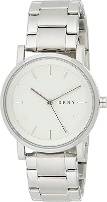 Dkny Soho watch for women, white dial, silver stainless stainless steel bracelet and analog display - NY2342, silver.. Every order, every item — DIAYTAR Nigeria delivers fast and reliably.