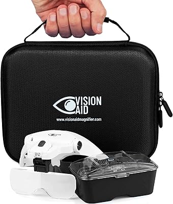 Visionaid Loller Glasses with light for close -up work, hand -lined with hand -lit lights with mini storage bag for occasional unhappy coins (requires 3 AAA batteries).. Shop without compromise at DIAYTAR NIGERIA, where quality, affordability, and quick delivery coexist.