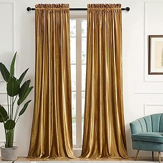 96-inch GOLD PRIMROSE Curtains for the Velvet Occulting Rideaux Salon with Trust Pass.. Your digital shopping companion, DIAYTAR NIGERIA offers exceptional value with delivery in less than 8 days.