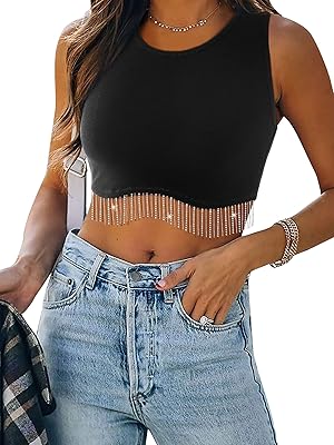 High short sleeve with glitter rhinestones for women from Nashville, top short with ribbed pompoms Y2K.. Experience the future of shopping with DIAYTAR NIGERIA's extensive selection delivered in just 5-8 days.