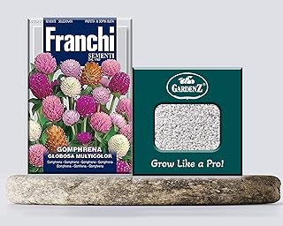 Gomphrena seeds | model D33050 | Brand crossed | Origin Italy + Perlite agricultural box (5 liters) Bay Gardens.. Experience the ease of modern shopping with DIAYTAR NIGERIA's vast selection and quick delivery service.