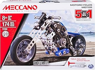 Set of 5 Moto Meccano models (styles vary).. DIAYTAR Nigeria offers great deals, a huge product variety, and delivery in under a week.