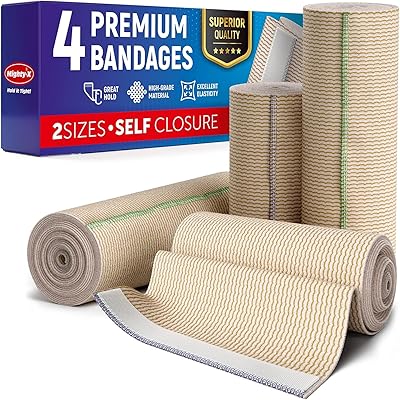 Higher quality elastic bandage - (4) packet - latex compression bandage - 4 "and 6" automatic closure - washable and reusable.. DIAYTAR NIGERIA: Where every shopping need is met with affordable prices and reliable 5-8 day delivery.