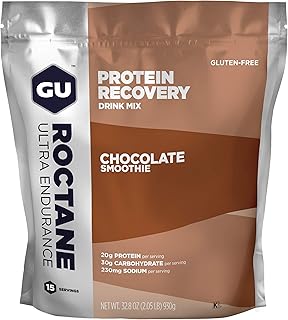 Mixture of protein recovery drinking Gu Energy Roctane Ultra Endurance, sachet of 15 portions, chocolate smoothie.. Shop with purpose and save with DIAYTAR NIGERIA's extensive platform and nationwide delivery service.
