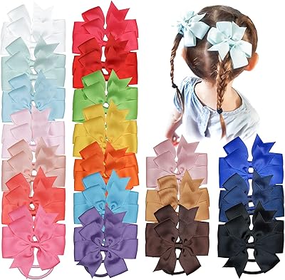 Joyo 40pcs Elastic Hair For Girls Toddles Kids Size M 3.5 inches, knots in Pinwheel ribbon, girl hair knots, hair tie for girls.. Looking for great deals without compromising on quality? DIAYTAR Nigeria brings you thousands of top products at affordable rates, delivered straight to your doorstep.