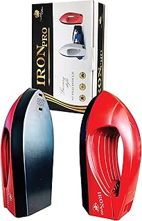 Portable steamer in light Iron Pro plastic (red, ceramic).. Shop without limits at DIAYTAR NIGERIA and receive your purchases at budget prices within the week.