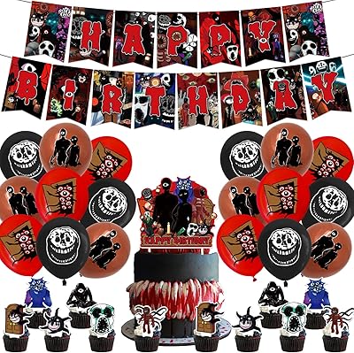 Roblox Doors birthday party supplies, doors' game decorations including cake decoration, cupcake decorations, banner and balloons for children's birthday decorations.. No stress, no delays — DIAYTAR Nigeria is your trusted shopping partner.