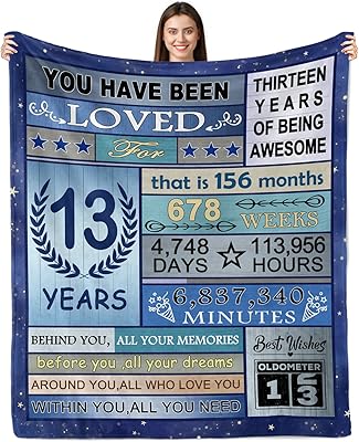 Rqhoqci gift ideas for 13 year old boy, gifts for 13 years old boys, cover, 13th birthday gifts for boys, birthday gifts for 13 years old, 13th birthday decorations for boys, coverage for adolescents 127 x 152.4 cm. ,,.. DIAYTAR NIGERIA: Where quality meets affordability, with thousands of products delivered in less than 8 days.