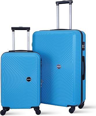 Set of luggage on wheels para John Bleu A room size 20, sky blue, set of luggage.. DIAYTAR NIGERIA: Connecting Nigerians with affordable products through our expansive e-commerce platform.