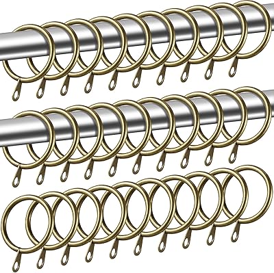 Shabi 40pcs Suspension rings of metal curtains for curtains and rods, sliding rings for curtains with an interior diameter of 30 mm (green brass).. DIAYTAR NIGERIA transforms online retail with unbeatable prices and consistent delivery timeframes.