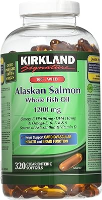 Wild salmon oil from Alaska Crickland Signature 100 % 90 EPA 110 DHA 1200 mg - 320 Enteric coach.. DIAYTAR NIGERIA: Where quality products become affordable with our nationwide shipping service.