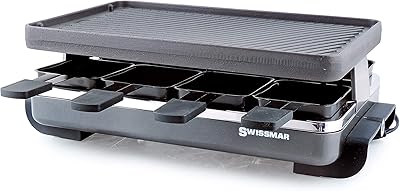 Swissmar Classic Raclette KF-77040 for 8 people with reversible grill plate in cast iron/black pancake surface.. Experience the future of online shopping with DIAYTAR NIGERIA's extensive product range and competitive pricing.