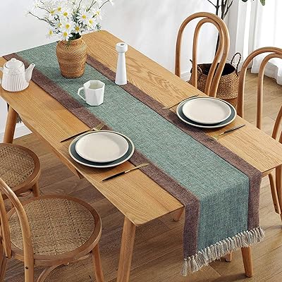 Rustic cotton and linen table way with bohemian fringes.. With DIAYTAR Nigeria, you can browse through thousands of items at the best prices. Place your order today and receive it in less than a week.