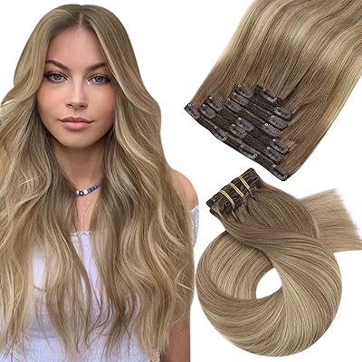 Hair extensions with morrisseau clips brown blond humans.. Online shopping made simple and affordable — DIAYTAR Nigeria.