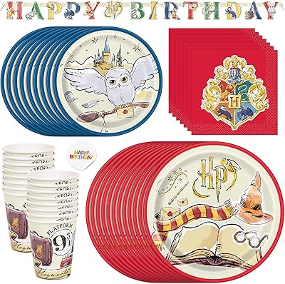 Harry Potter birthday decorations | Potter dinner party supplies plates and cups.. Shop with purpose at DIAYTAR NIGERIA, where your money goes further and delivery is always prompt.