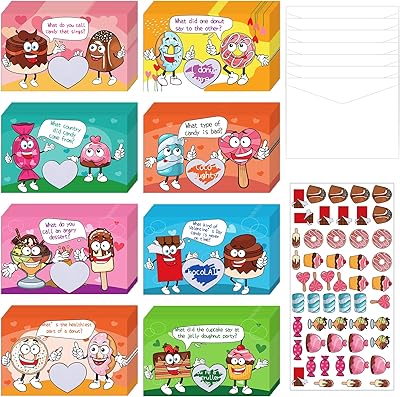 Set of 40 scratch joke cards with self-administered envelopes for sweet foods, Valentine's Day joke exchange for classroom, candy, donuts, ice cream, gift exchanges, toys, gifts.. Shop confidently with DIAYTAR NIGERIA's vast product range and budget-friendly nationwide shipping.