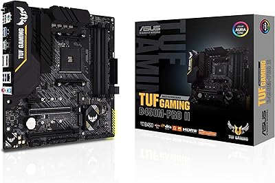 Asus TUF Gaming B450M-PRO II (AMD B450) (AM4) Card Mother Micro Atx with Double M.2, PCIe 3.0, HDMI, DisplayPort, USB 3.2 Gen The second is type A, Type C and Aura Synchronization RVB.. Shop smart, shop DIAYTAR - Nigeria's most affordable e-commerce platform with nationwide delivery.