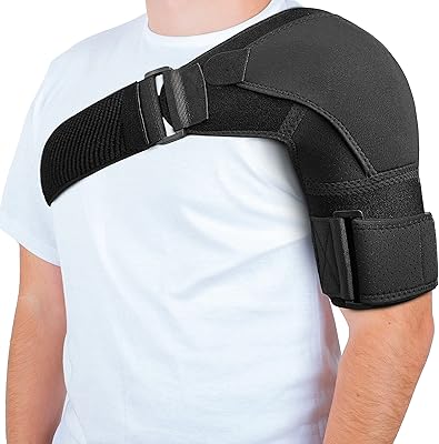 POAGL shoulder orthosis for men, left and right arm | Pain relief, torn rotator headdress, compression, support sleeve, dislocation, stability, immobilizer, stabilizer, bursitis, injury (black, medium).. DIAYTAR NIGERIA: Your affordable shopping destination with thousands of products delivered in days.