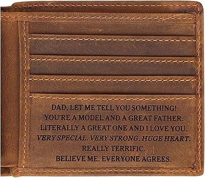 Personalized engraved wallet for Dad Gift For Dad for Birthday and Christmas for Dad-002.. Shop for everything you need at DIAYTAR NIGERIA, with budget-friendly prices and quick delivery.