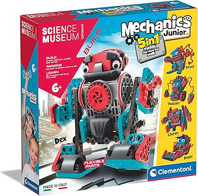 Clementoni Mobile Robot Construction Kit 61360, scientist, gift for children from 6 years old, steam games, English version, multicolored.. Shop with confidence at DIAYTAR NIGERIA, offering thousands of products with budget-friendly shipping.