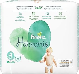 Pampers Harmony (pure) Size 4, 9-14 kg, 28 units.. DIAYTAR NIGERIA: Where value shopping meets reliable 5-8 day delivery across the nation.