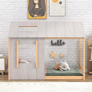 Maison Maison Juniau Pour Enfants De LCH Double Bed On the ground Montessori with rooftops.. DIAYTAR NIGERIA makes online shopping accessible with our comprehensive platform and prompt delivery service.