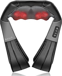 Nitech shiatsu neck and back masseur with soothing warmth, 3D electric massage pillow with deep kneading, legs, relief of muscle pain, at home, at the office, by car.. DIAYTAR Nigeria: Where affordability meets fast and reliable e-commerce service.
